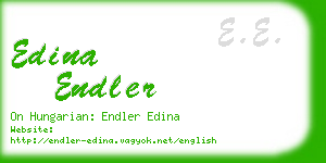 edina endler business card